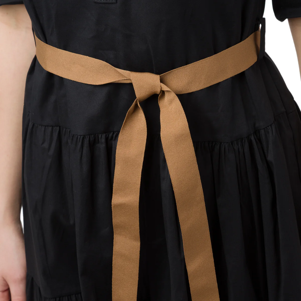 Abito da Donna Nero con cintura marrone Swish Jeans - Image 3
