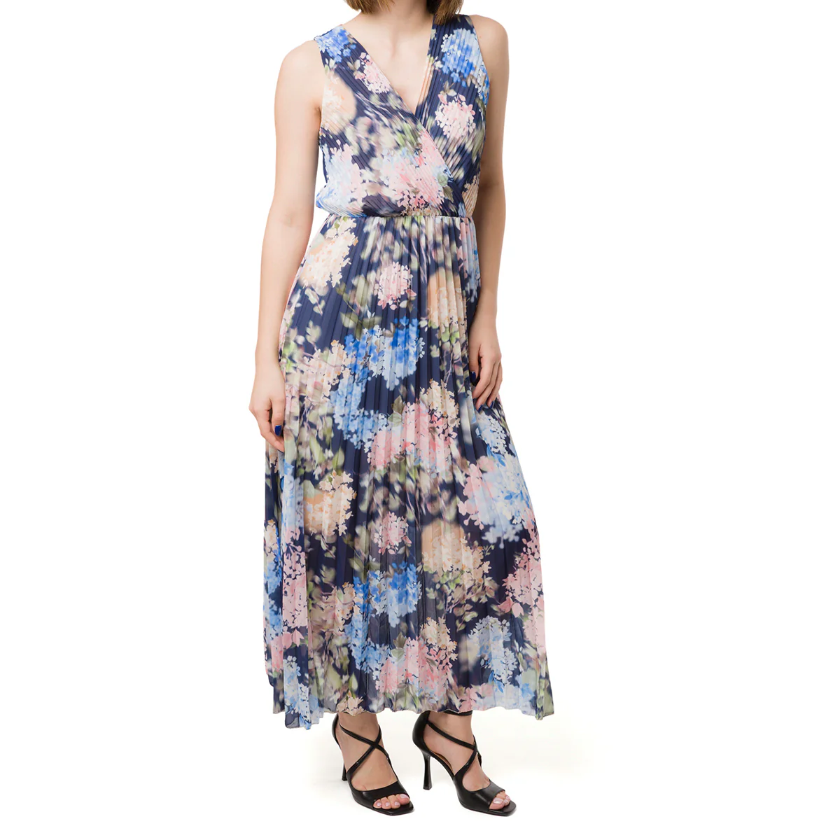 Abito a fantasia floreale multicolore da Donna con plisse Swish Jeans