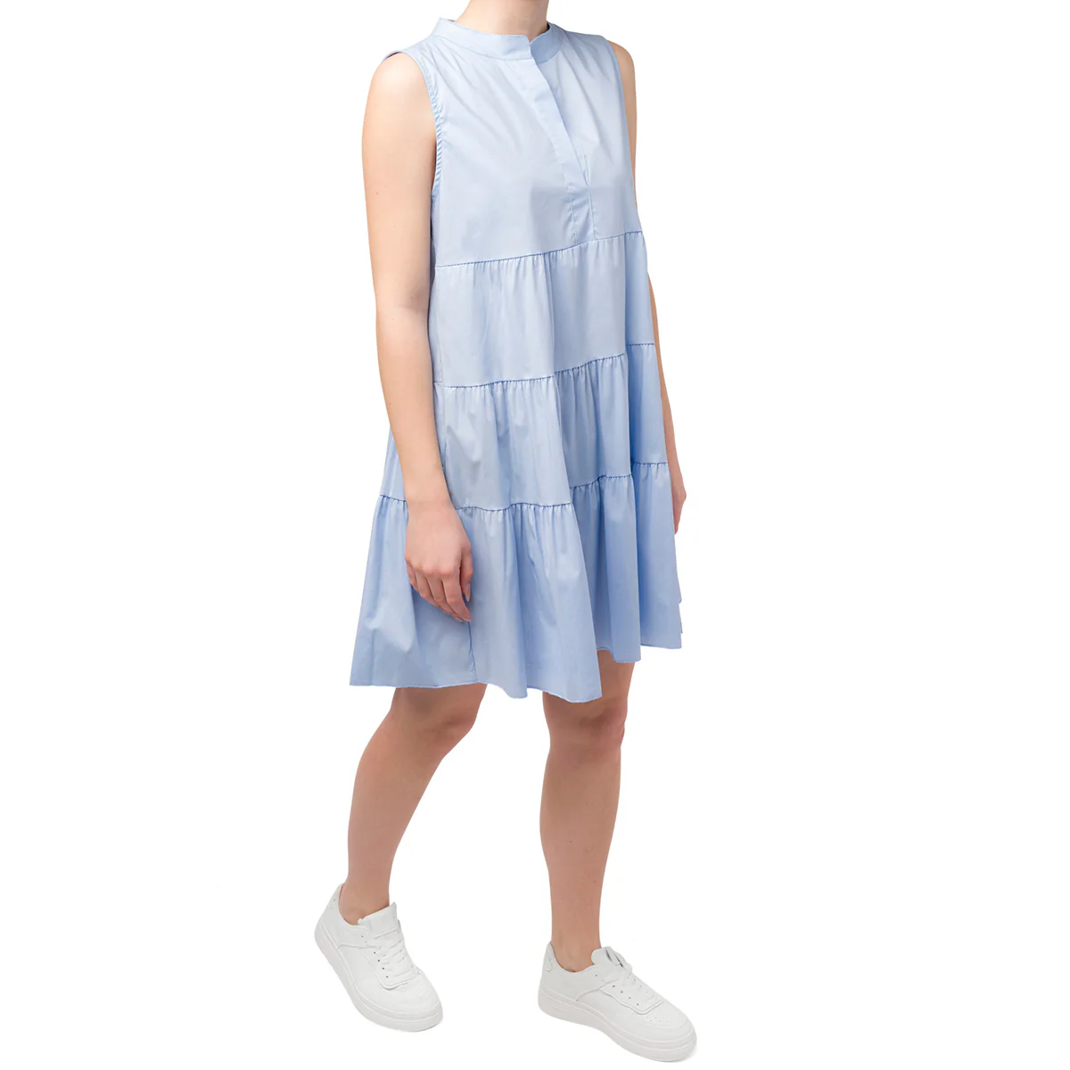 Abito azzurro da donna senza maniche Swish Jeans