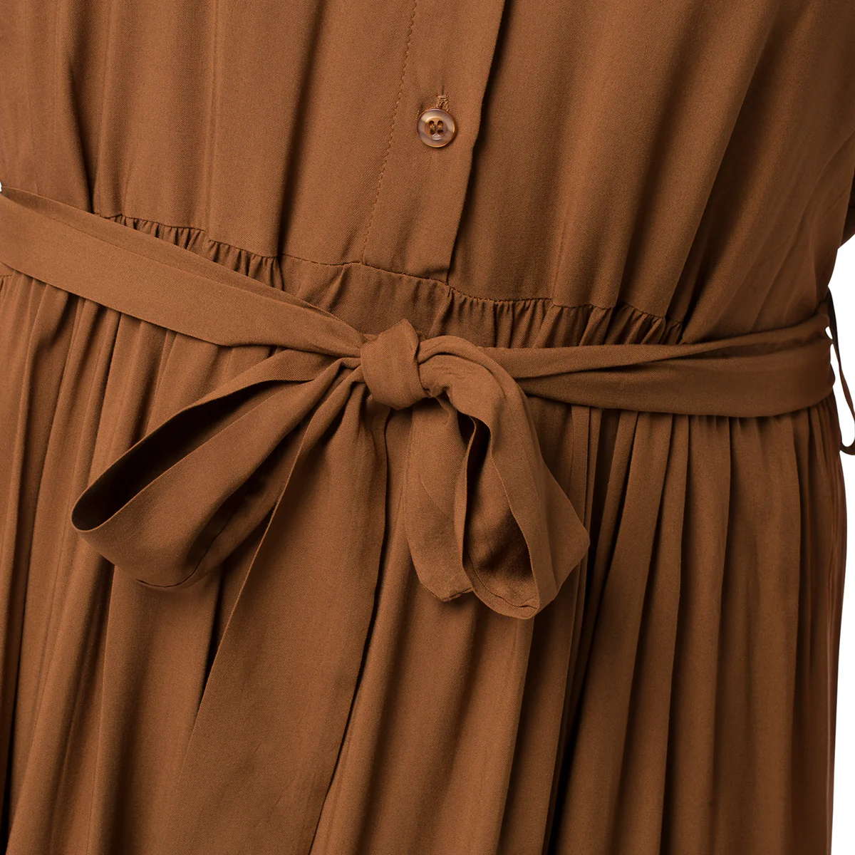 Abito lungo marrone smanicato da donna Swish Jeans - Image 3
