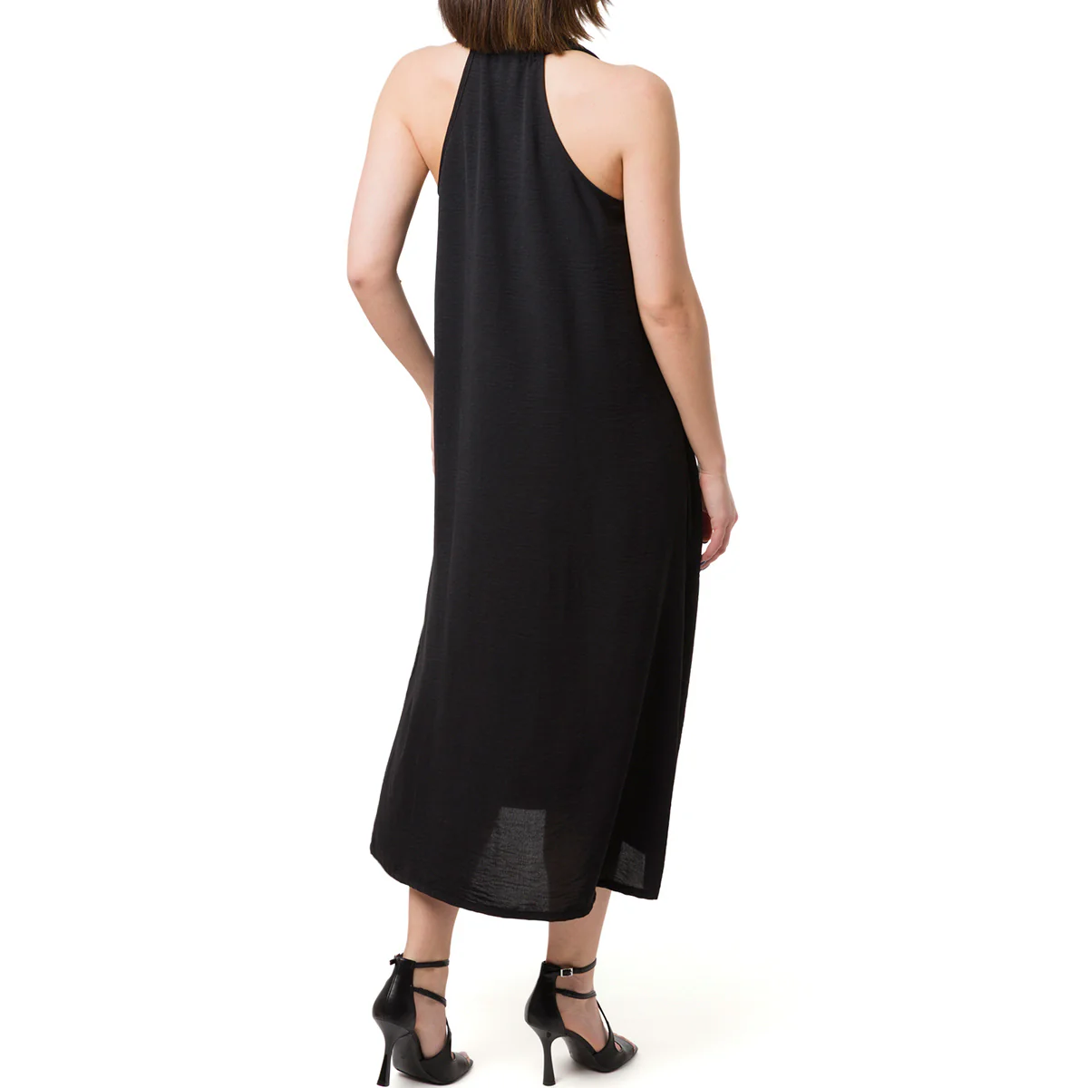 Abito lungo nero da Donna smanicato Swish Jeans - Image 2