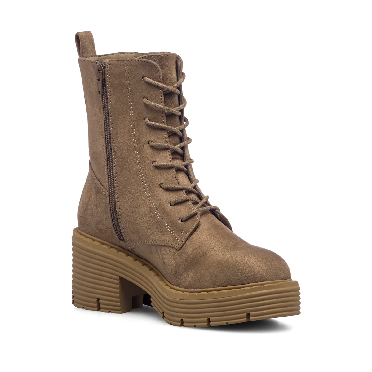 Anfibi beige da donna con tacco 6 cm Swish Jeans - Image 4
