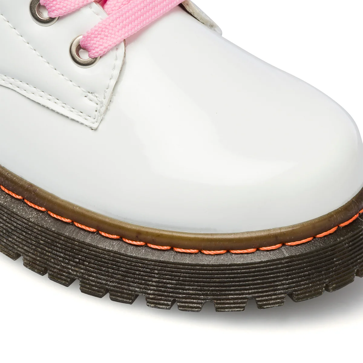 Anfibi bianchi da bambina con logo laterale Miss Sixty - Image 6