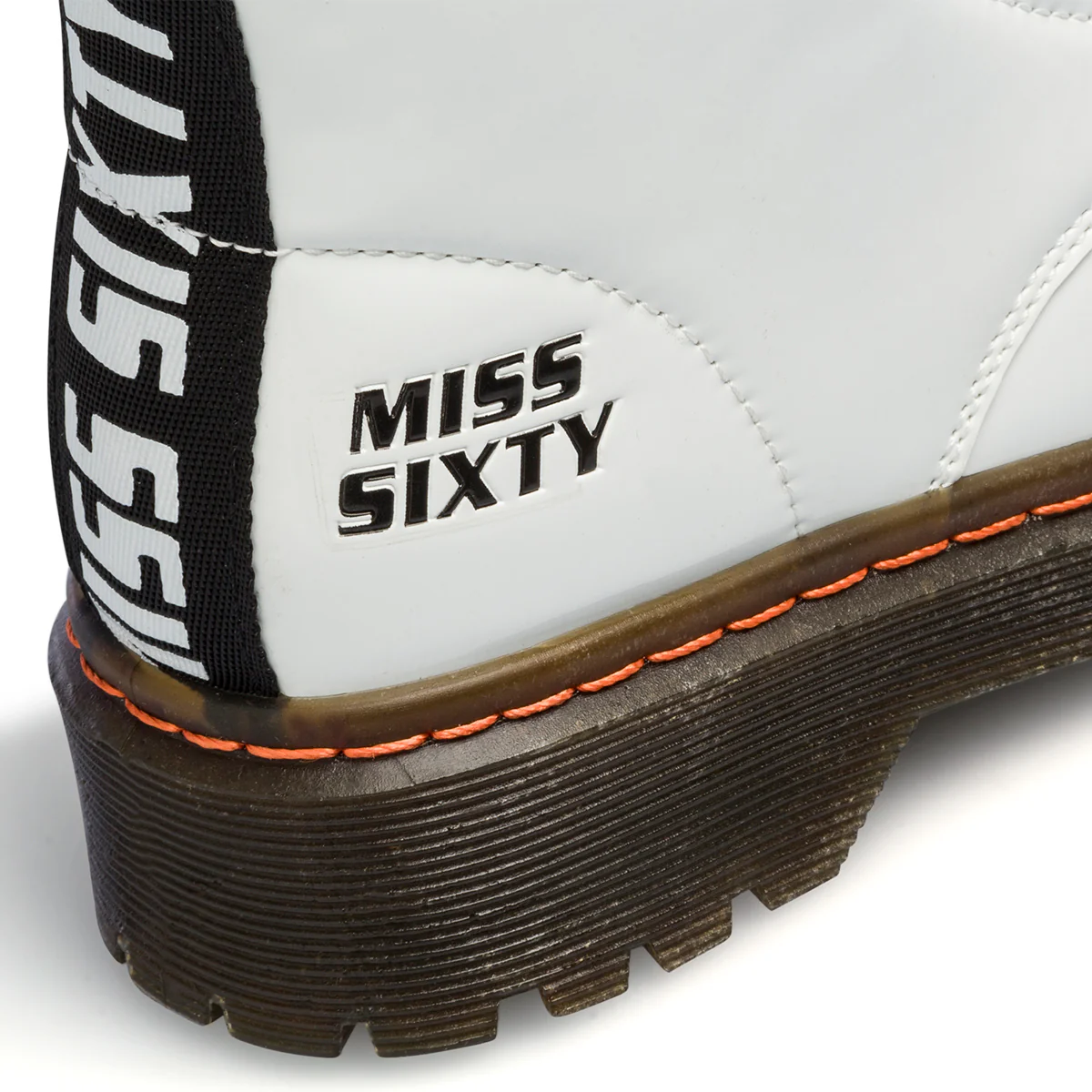 Anfibi bianchi da bambina con logo laterale Miss Sixty - Image 8