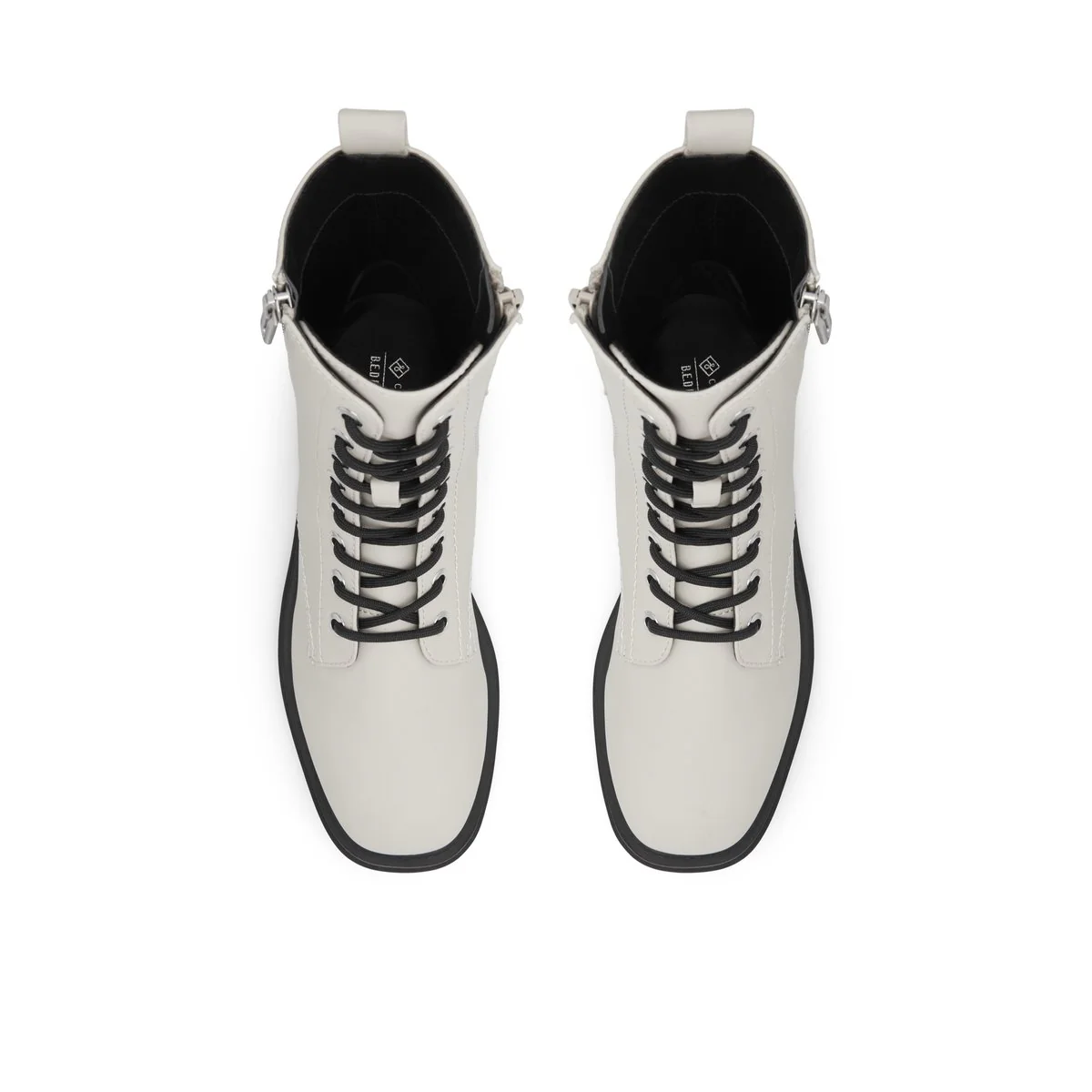 Anfibi bianchi in "pelle vegana" con suola combat Call It Spring Bowiie - Image 11