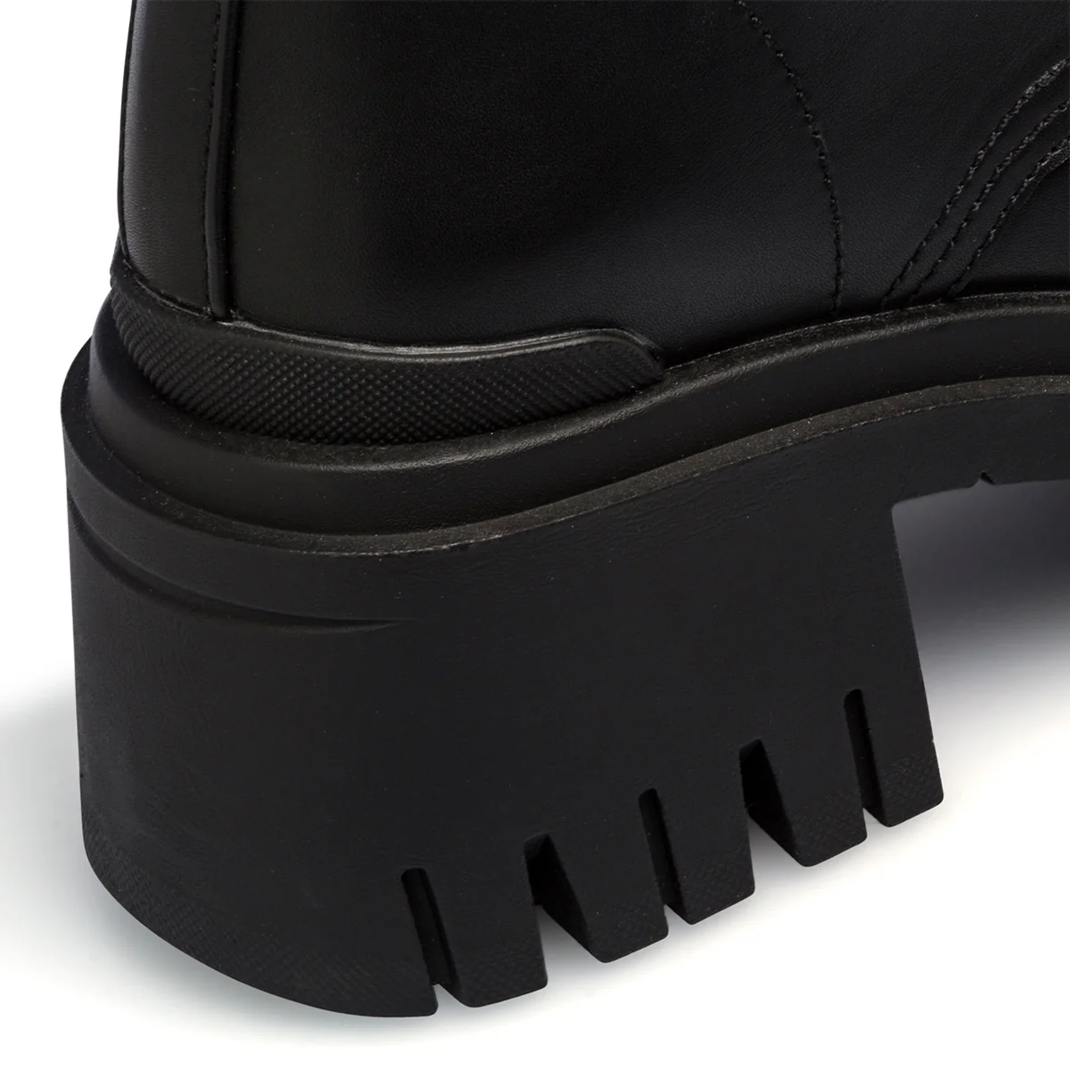 Anfibi chunky neri da donna con tacco 6 cm Lora Ferres - Image 8