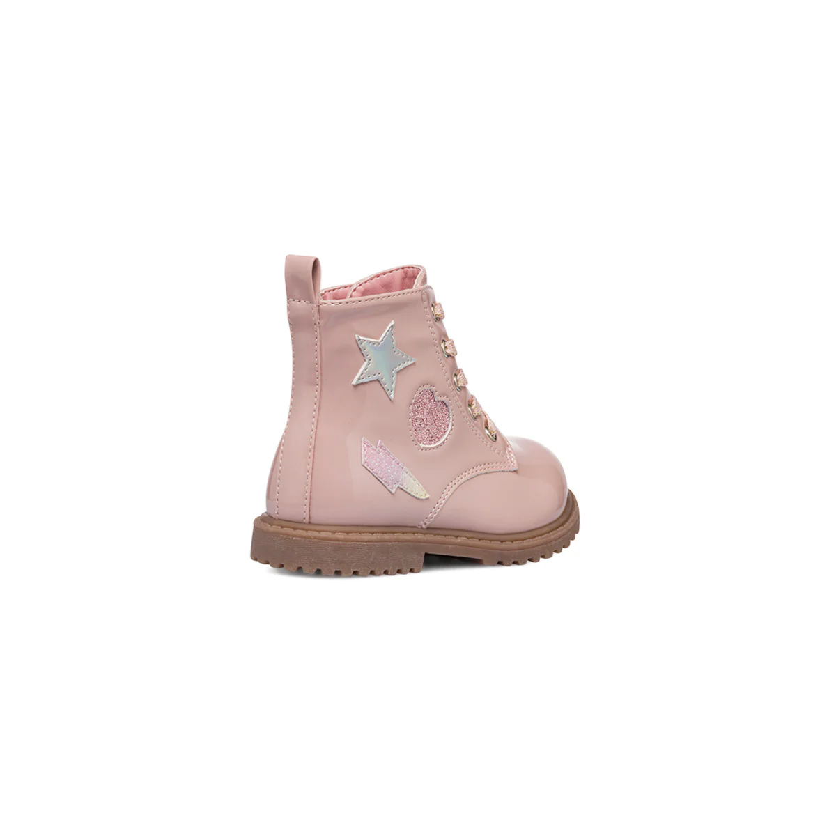Anfibi da bambina rosa effetto vernice Le Scarpe di Alice - Image 3