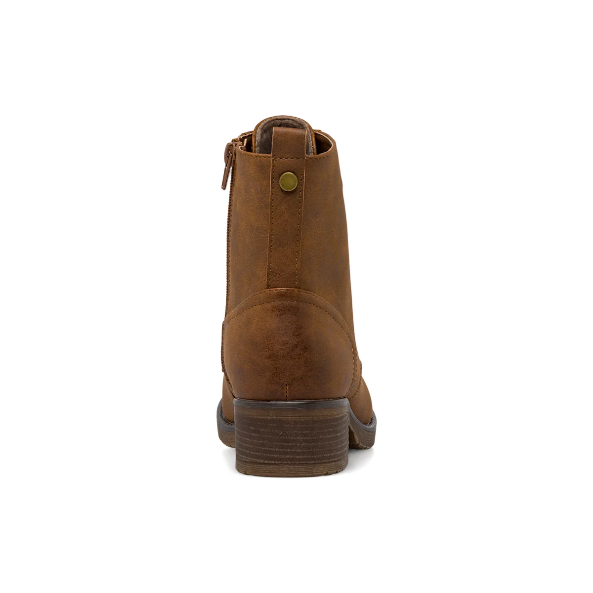 Anfibi da donna marroni stile combat con tacco Lora Ferres - Image 6