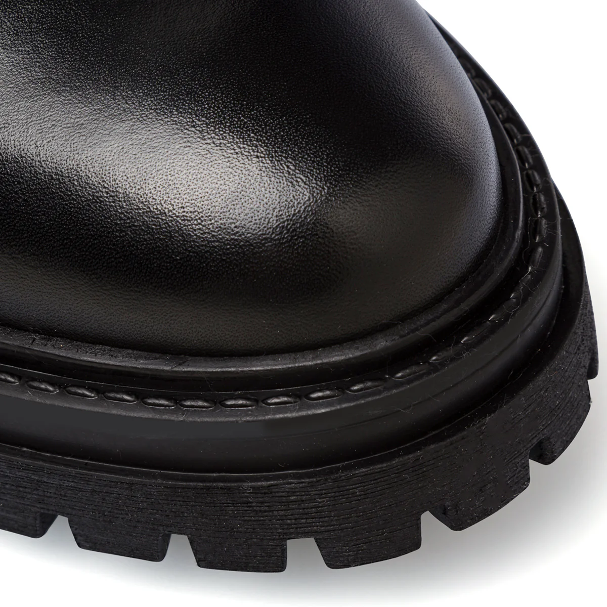 Anfibi in pelle neri da donna con zip e suola chunky Geox Iridea - Image 6