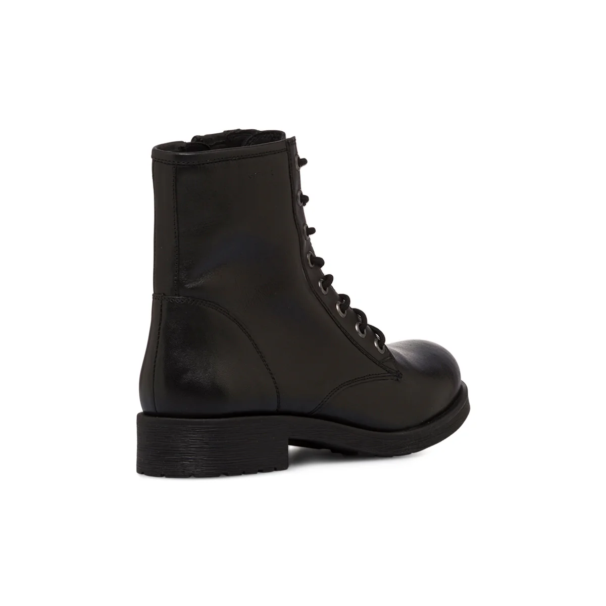 Anfibi in pelle neri da donna con zip Geox Rawelle - Image 3
