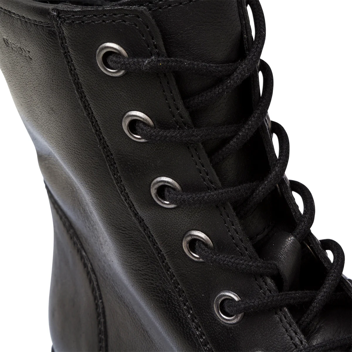 Anfibi in pelle neri da donna con zip Geox Rawelle - Image 7