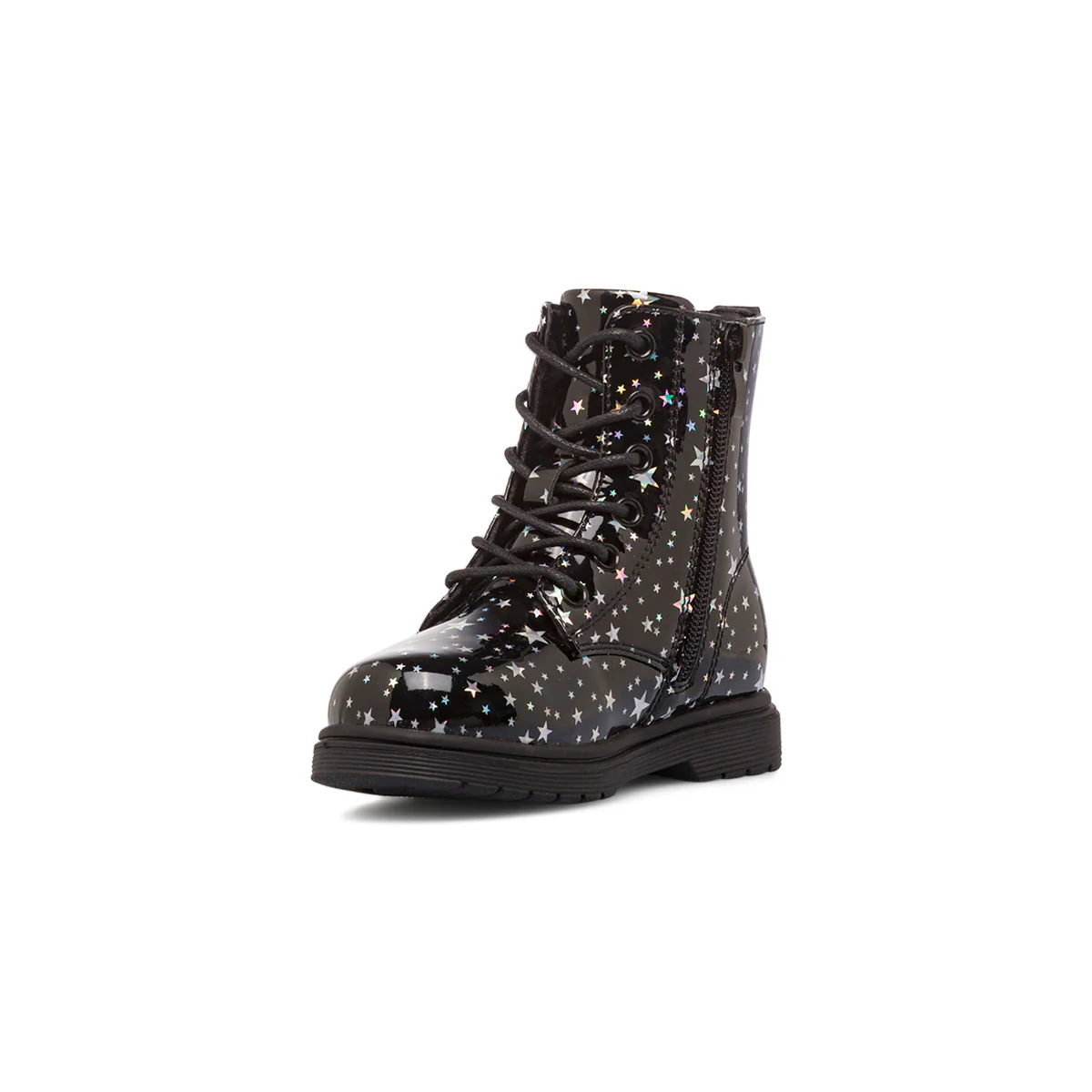 Anfibi neri da Bambina con stelle Le Scarpe di Alice - Image 4