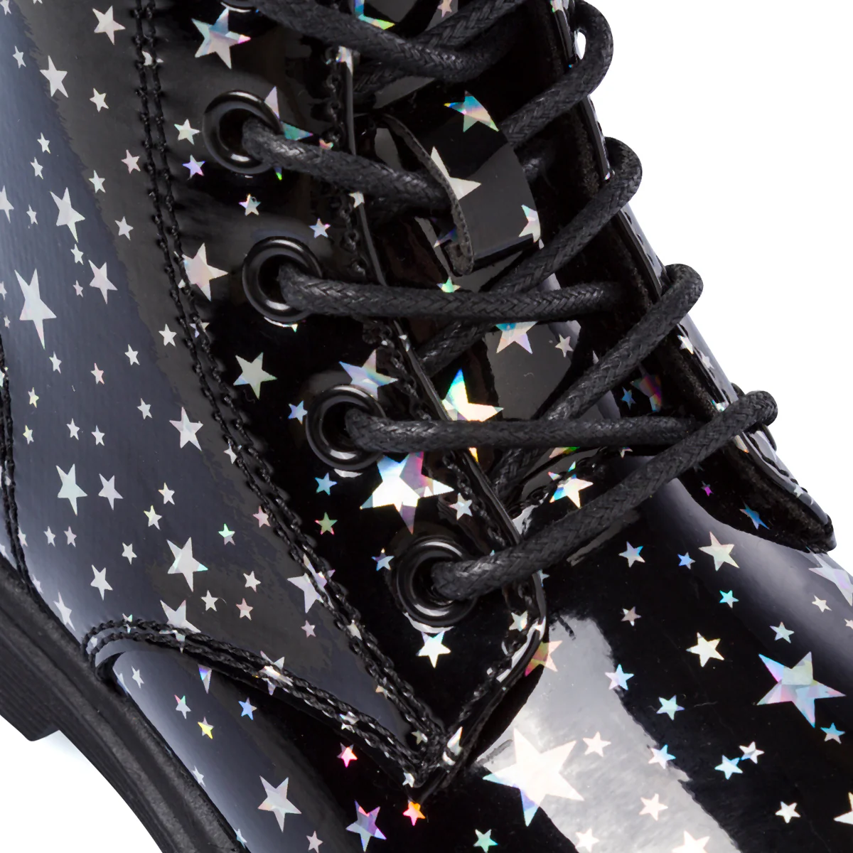 Anfibi neri da Bambina con stelle Le Scarpe di Alice - Image 6