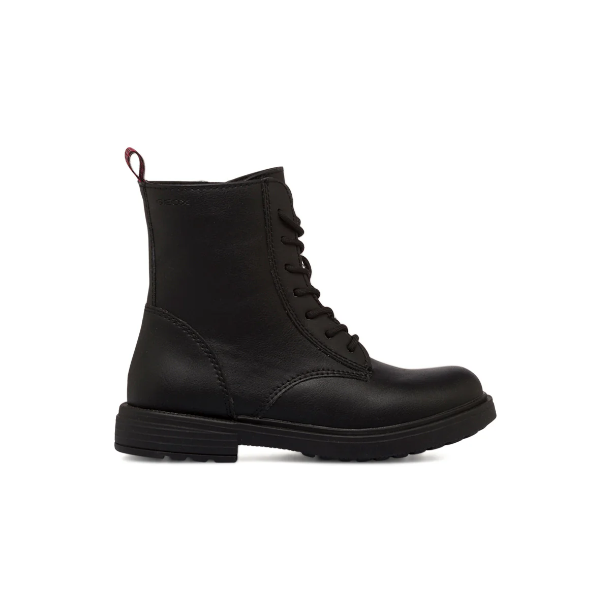 Anfibi neri da bambina con zip Geox Eclair