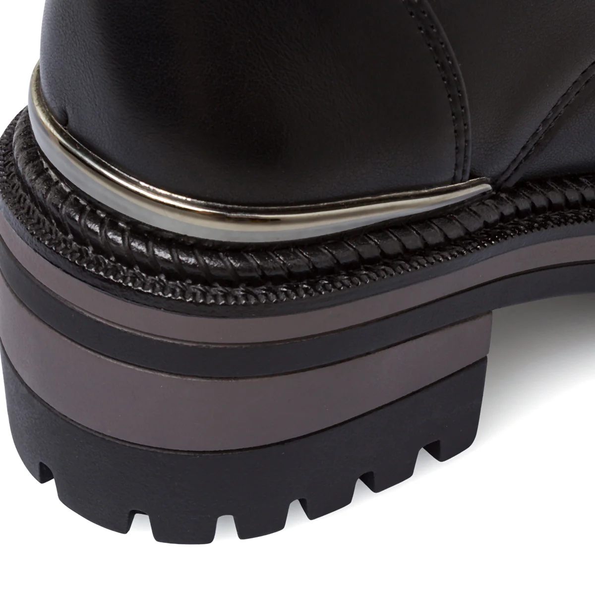 Anfibi neri da Donna con dettagli metallici Lora Ferres - Image 8