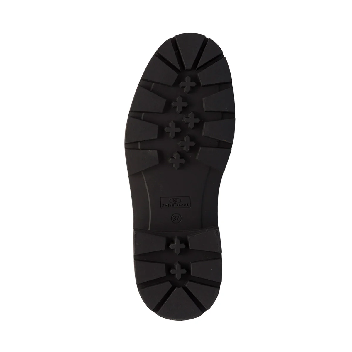 Anfibi neri da donna con suola carrarmato Swish Jeans - Image 5