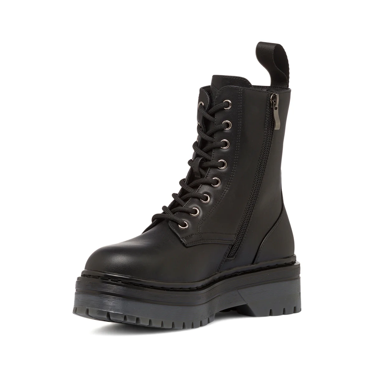 Anfibi neri da donna con suola chunky e zip Lumberjack Elyse - Image 7