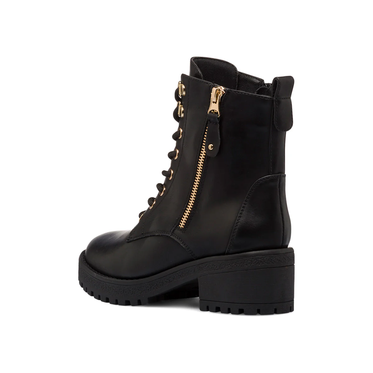 Anfibi neri da donna con tacco 6 cm e doppia zip Lora Ferres - Image 3