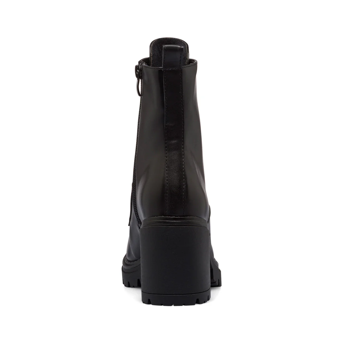 Anfibi neri da donna con tacco 8,5 cm e occhielli dorati Lora Ferres - Image 4