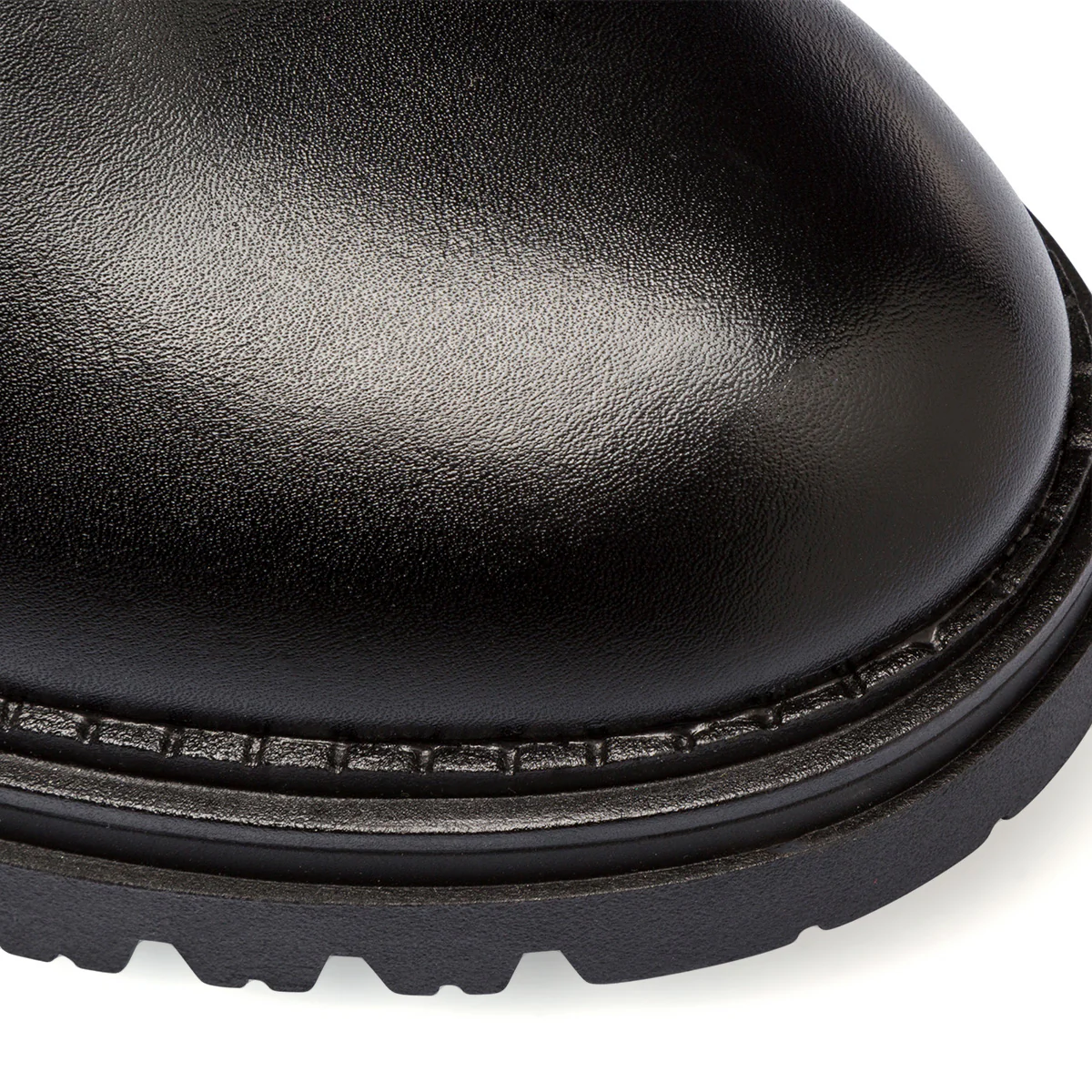 Anfibi neri da donna con tacco 8,5 cm e occhielli dorati Lora Ferres - Image 6