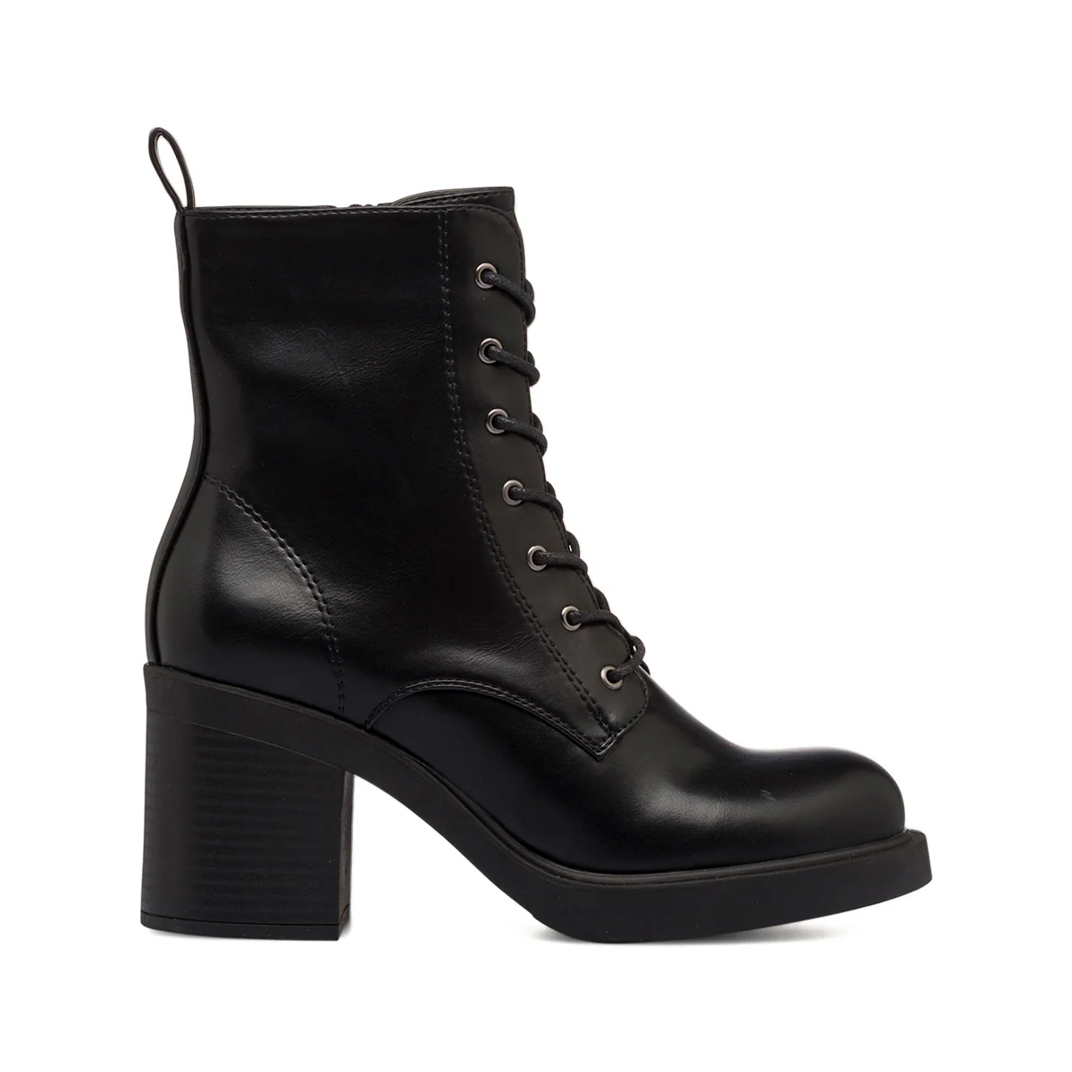 Anfibi neri da donna con tacco a blocco 8 cm Swish Jeans
