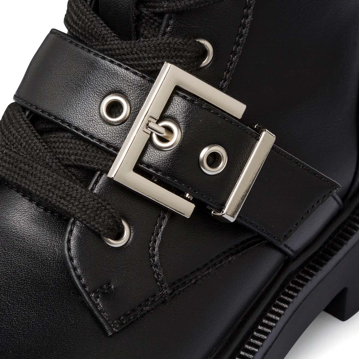 Anfibi neri da donna con zip e cinturino Swish Jeans - Image 8