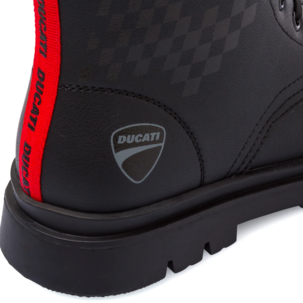 Anfibi neri da Ragazzo con zip e logo Ducati - Image 6