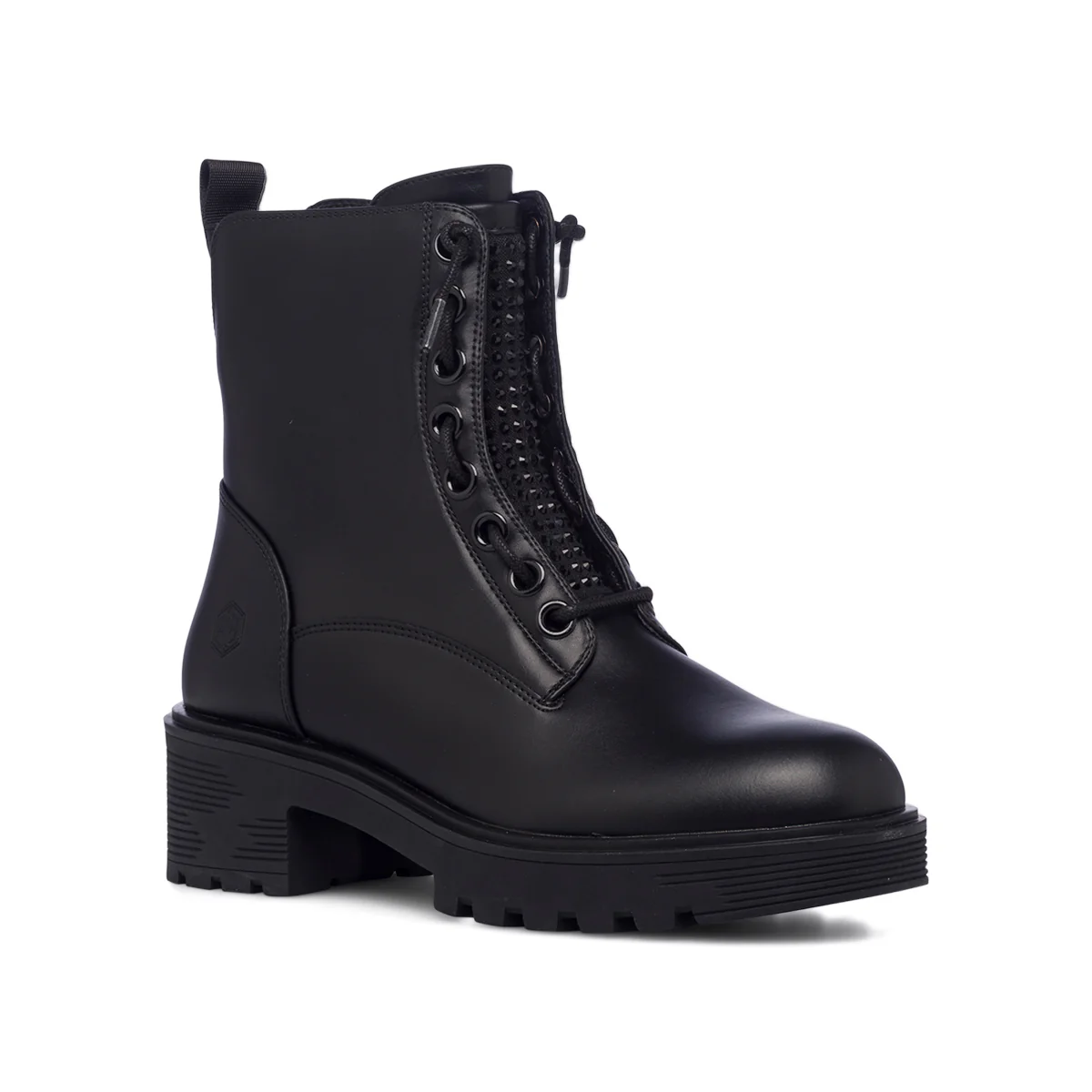Anfibi neri in pelle da donna Lumberjack Ramone - Image 2