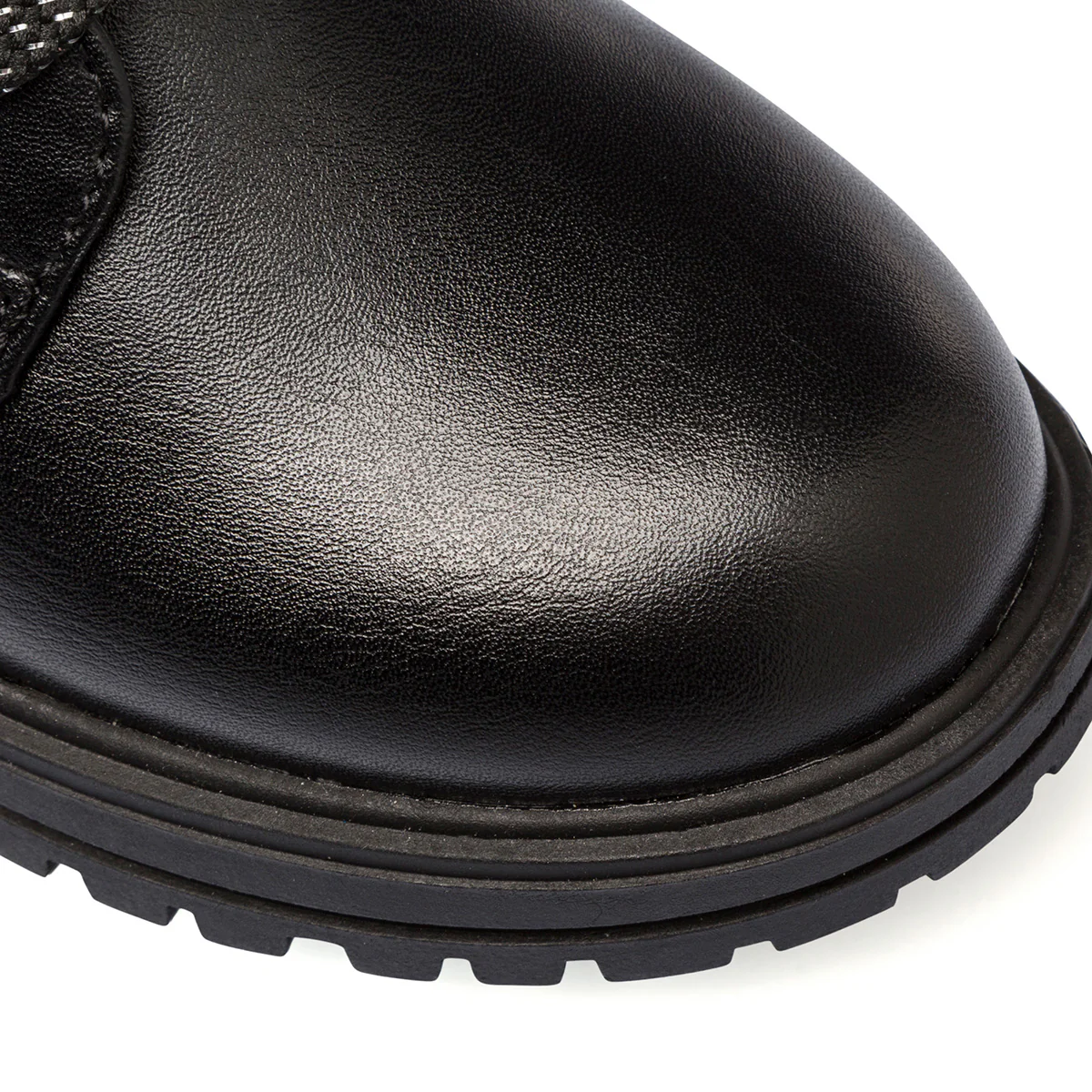 Anfibi neri trapuntati da bambina con zip e catena Le scarpe di Alice - Image 6