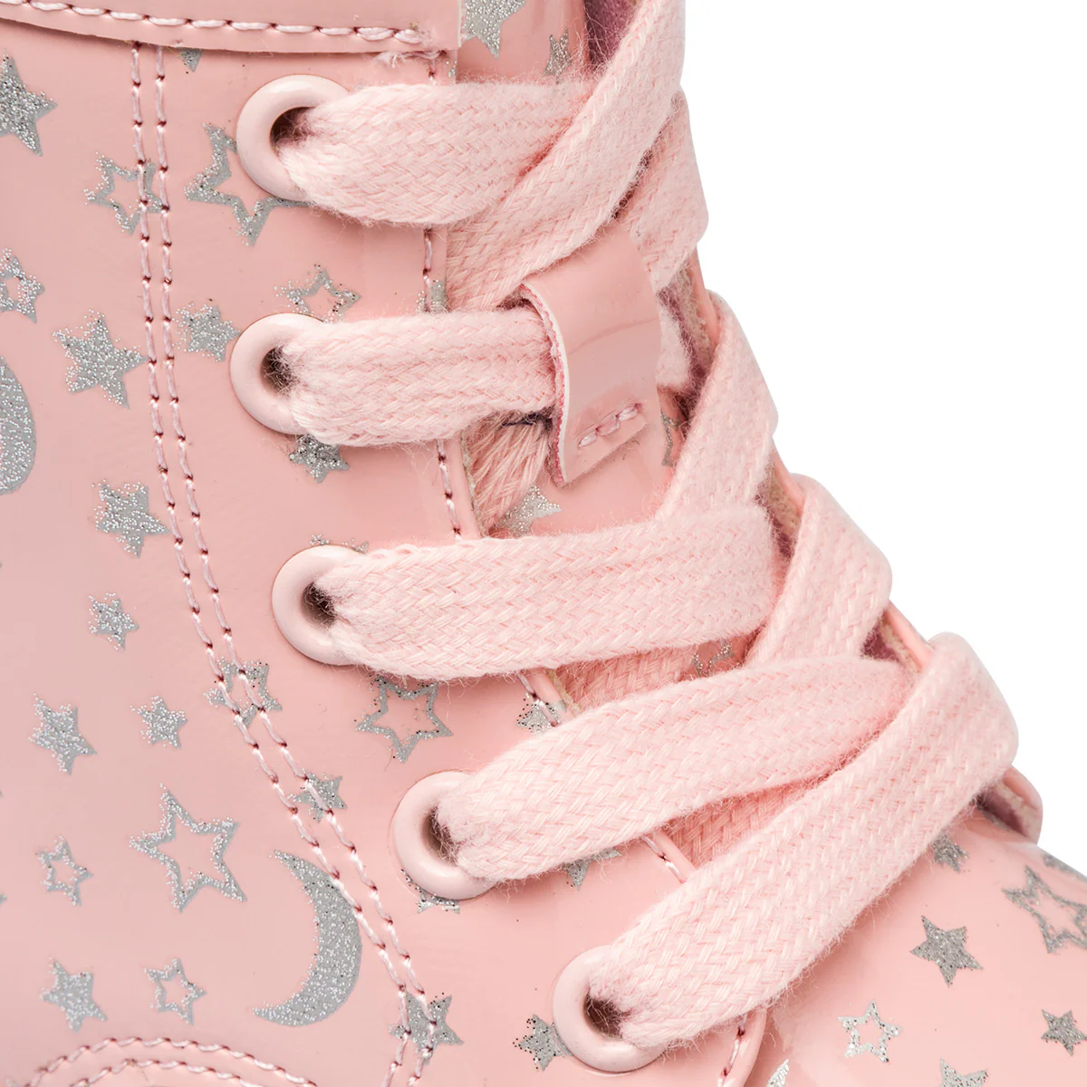 Anfibi rosa in vernice da bambina con zip e stelline Le scarpe di Alice - Image 7