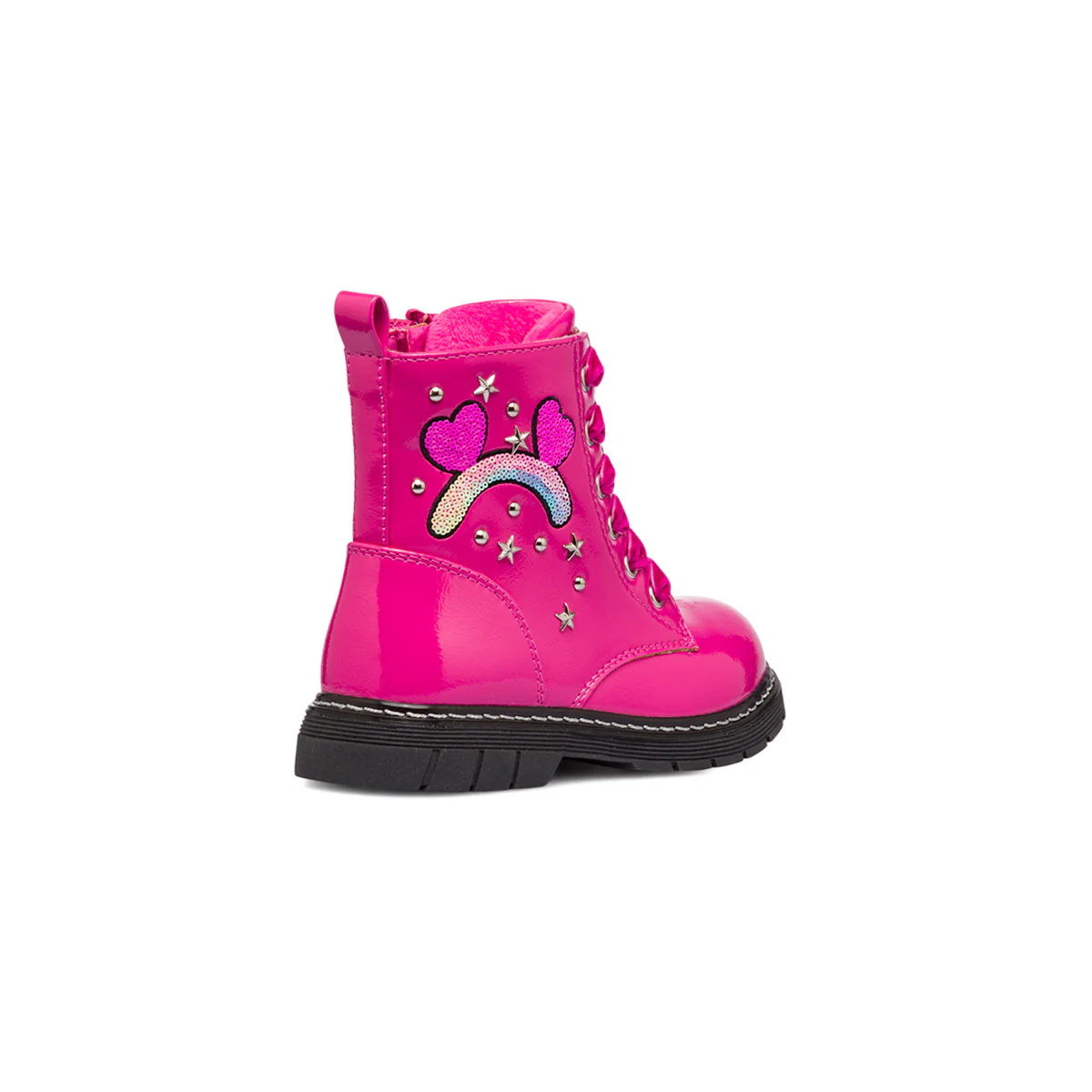 Anfibio fucsia da bambina in vernice Le Scarpe di Alice - Image 3