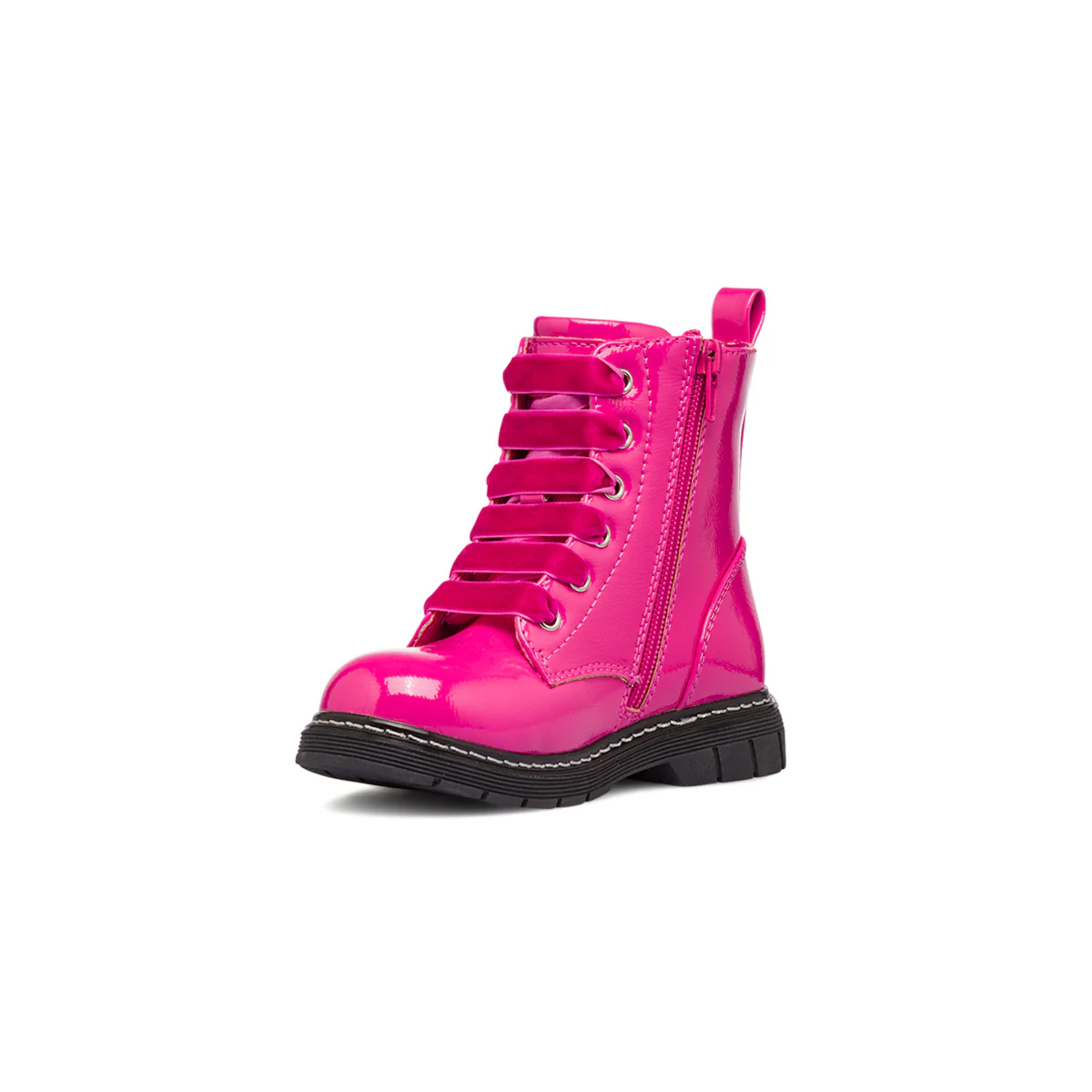 Anfibio fucsia da bambina in vernice Le Scarpe di Alice - Image 4