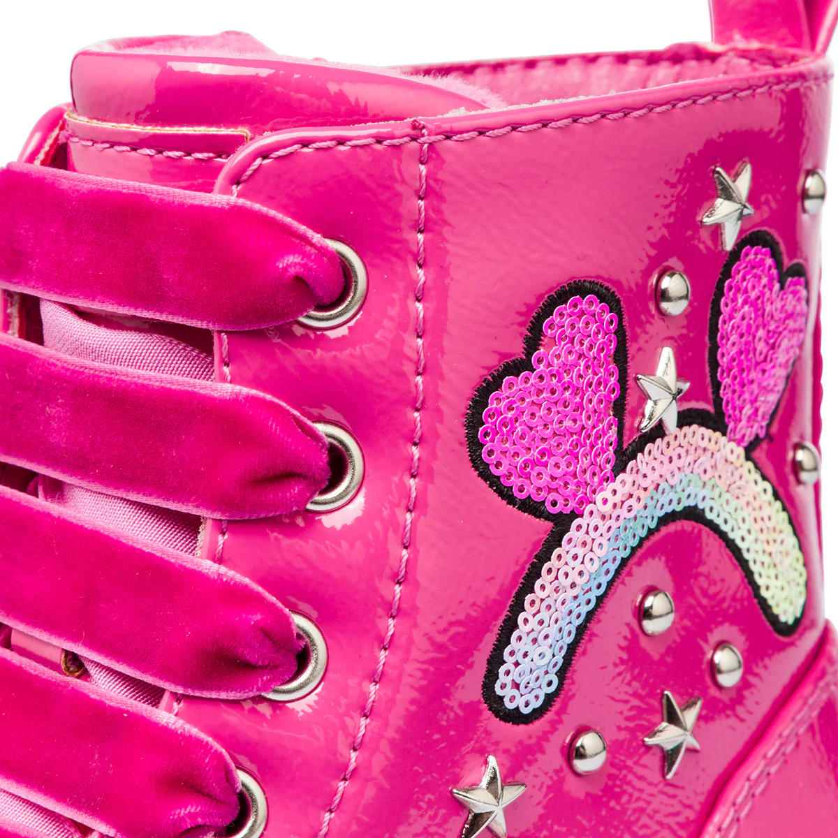 Anfibio fucsia da bambina in vernice Le Scarpe di Alice - Image 5