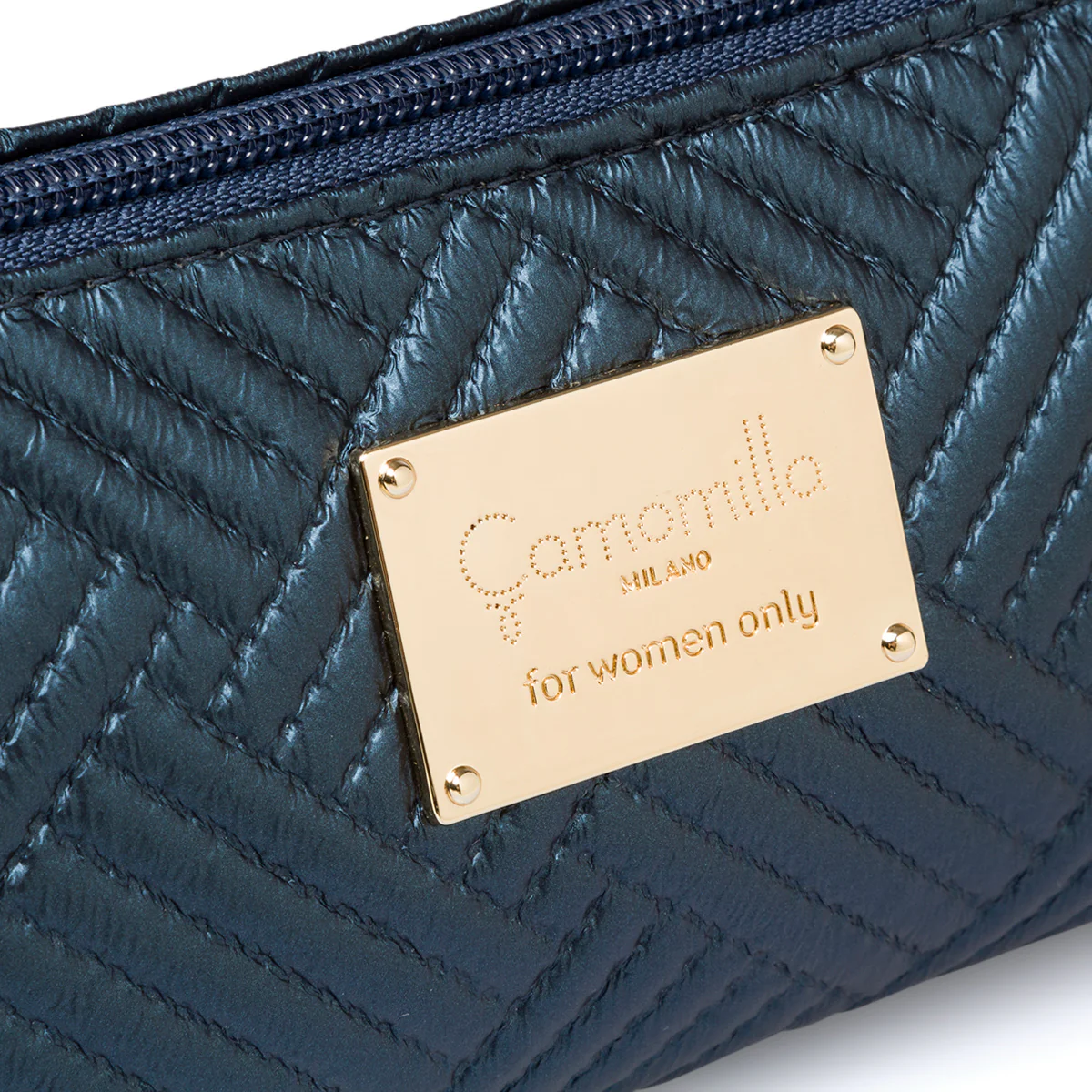 Astuccio blu da donna con chiusura a zip Camomilla Milano - Image 3