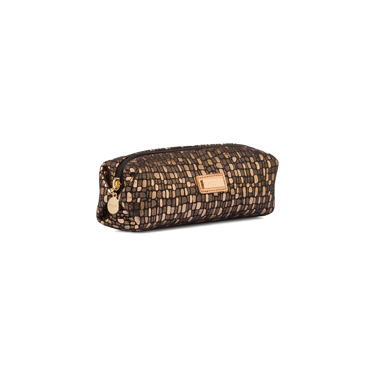 Astuccio color oro da donna con chiusura a zip Camomilla - Image 2