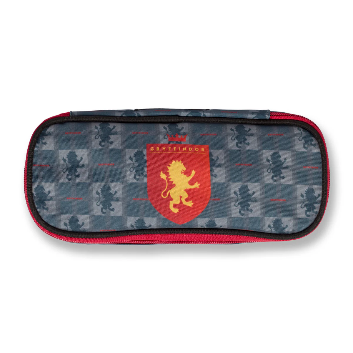 Astuccio ovale grigio con stemma Grifondoro - Harry Potter