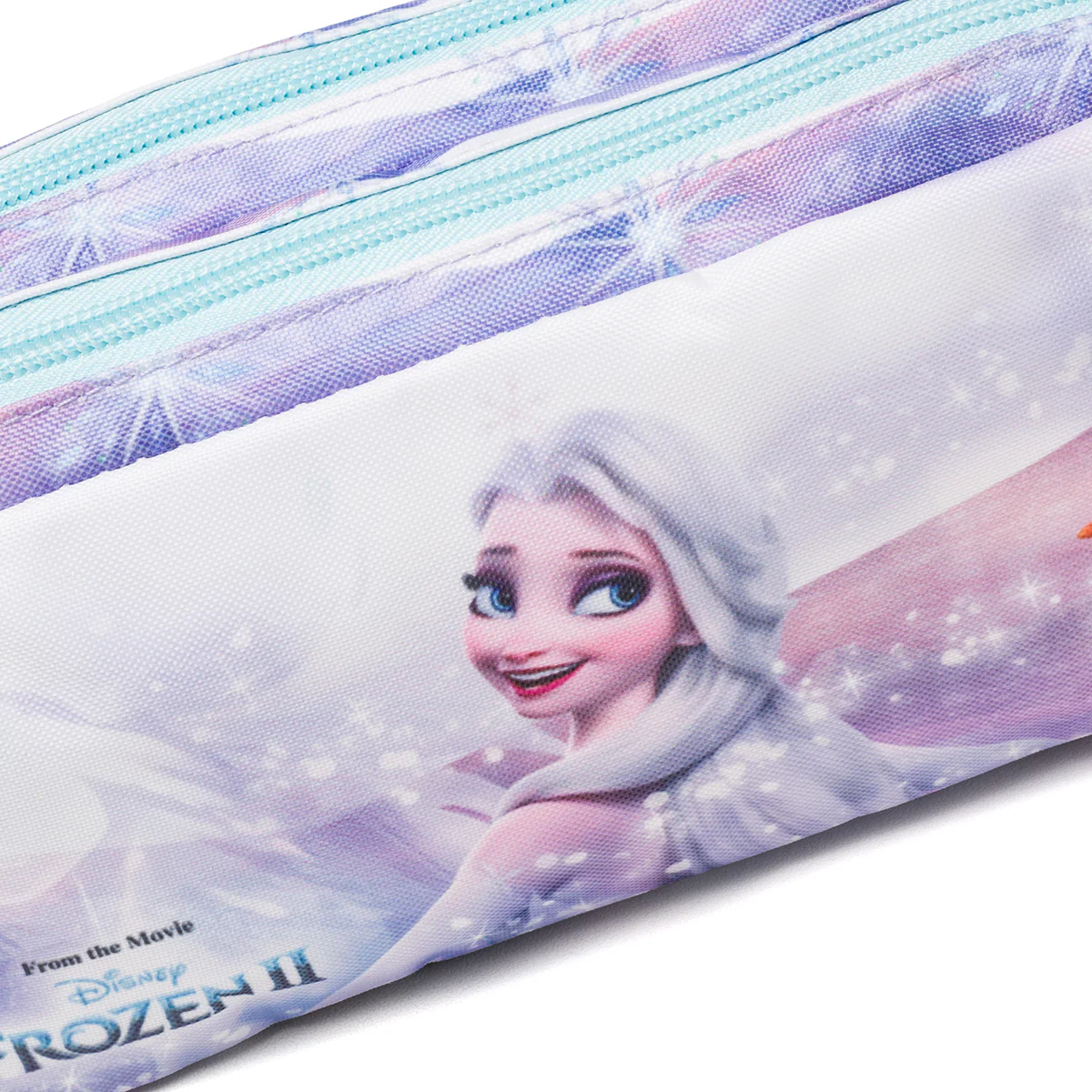 Astuccio portatutto lilla con doppia zip e stampa Frozen - Image 3