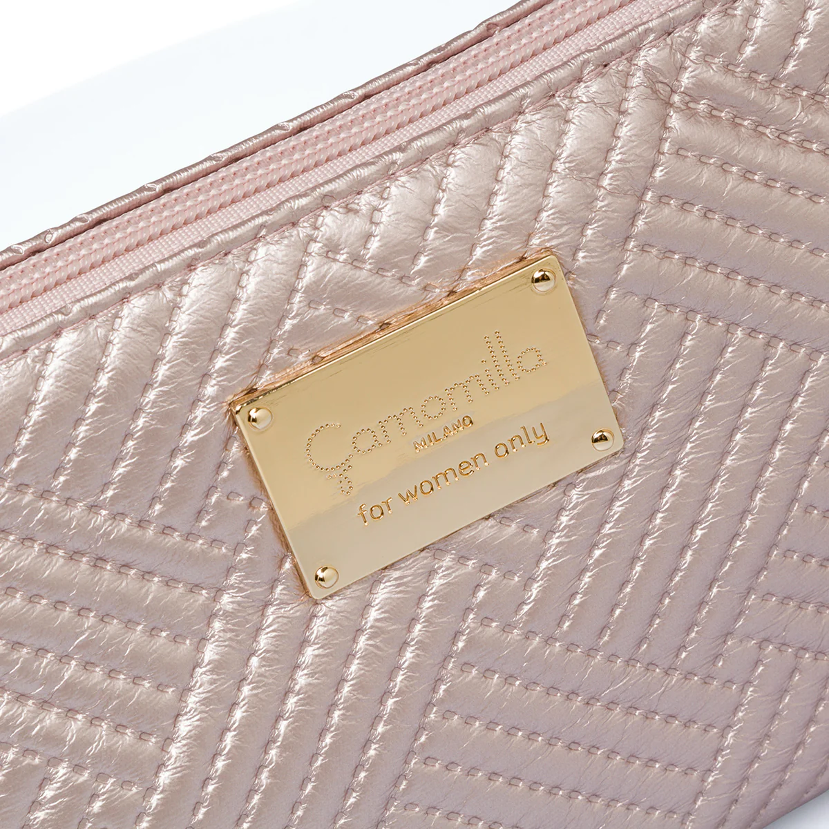 Astuccio rosa da donna con chiusura a zip Camomilla Milano - Image 4