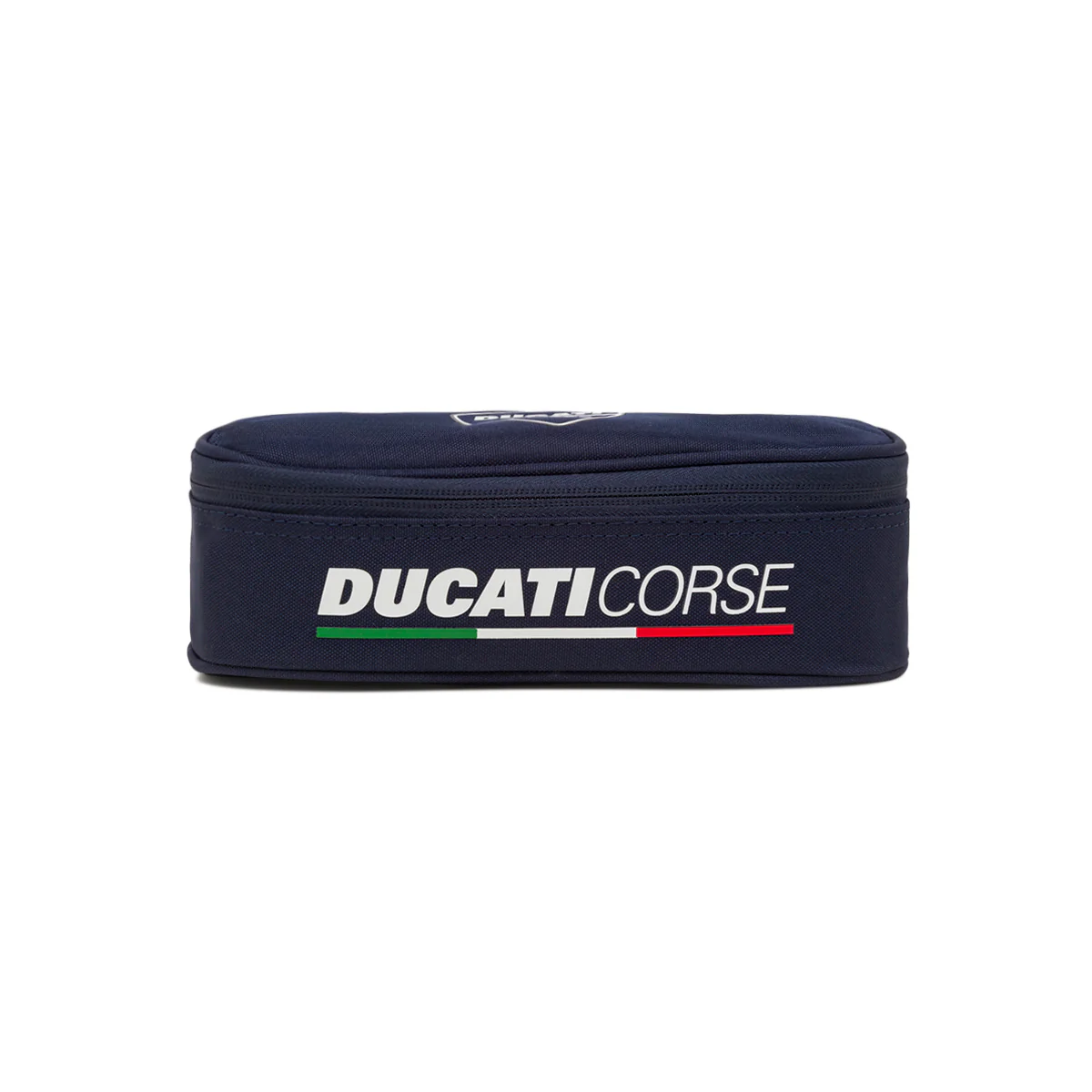Astuccio scuola blu con cancelleria e con logo Ducati