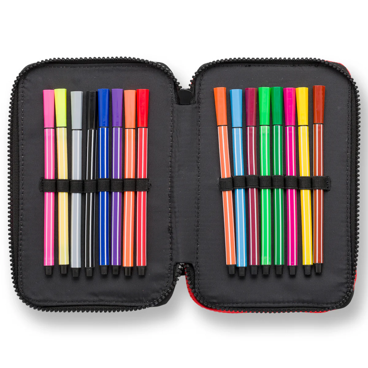 Astuccio scuola nero completo con logo Ducati tre scomparti - Image 5