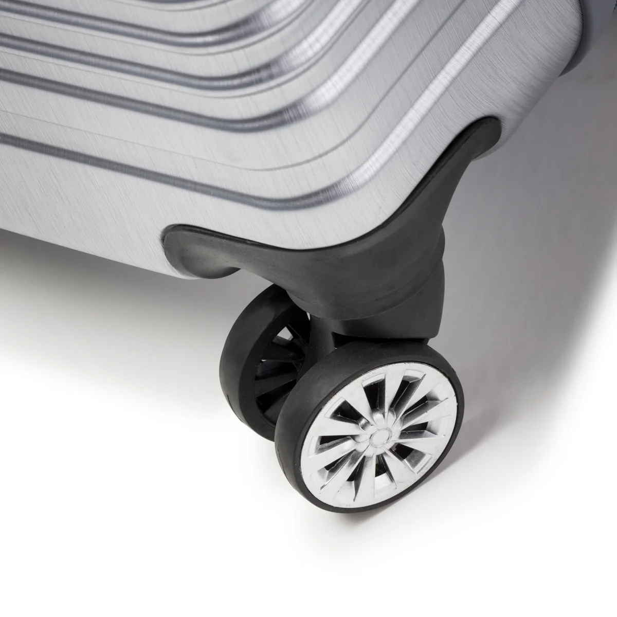 Trolley Bagaglio a mano in ABS color argento Romeo Gigli - Image 5