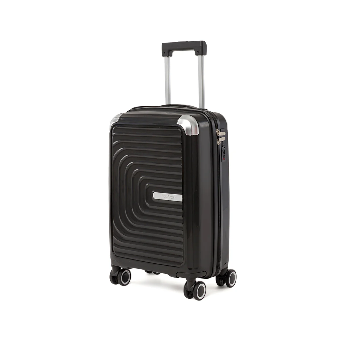 Bagaglio a mano rigido nero per compagnie low cost Romeo Gigli Milano