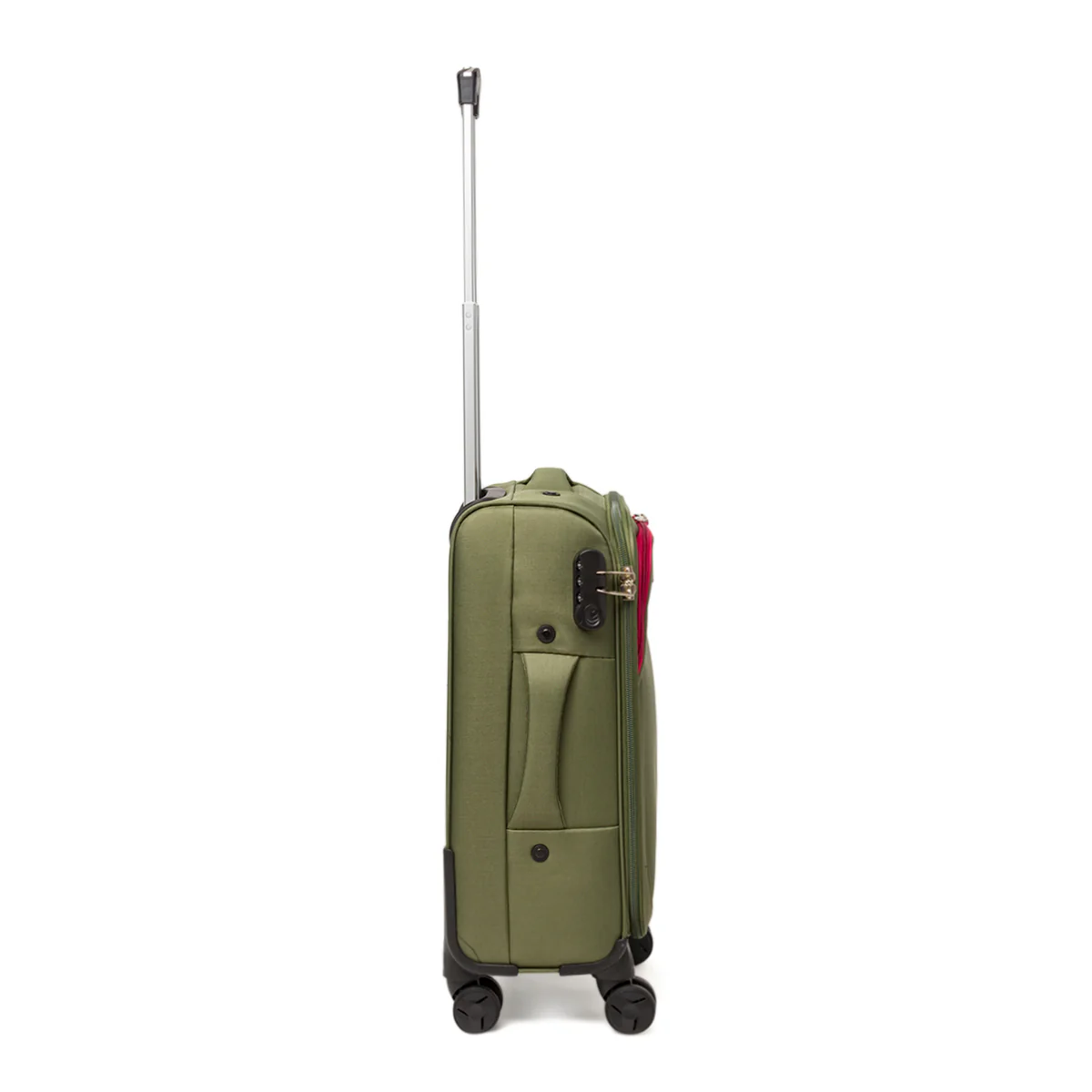 Bagaglio a mano verde militare da cabina in tessuto Romeo Gigli Milano - Image 2