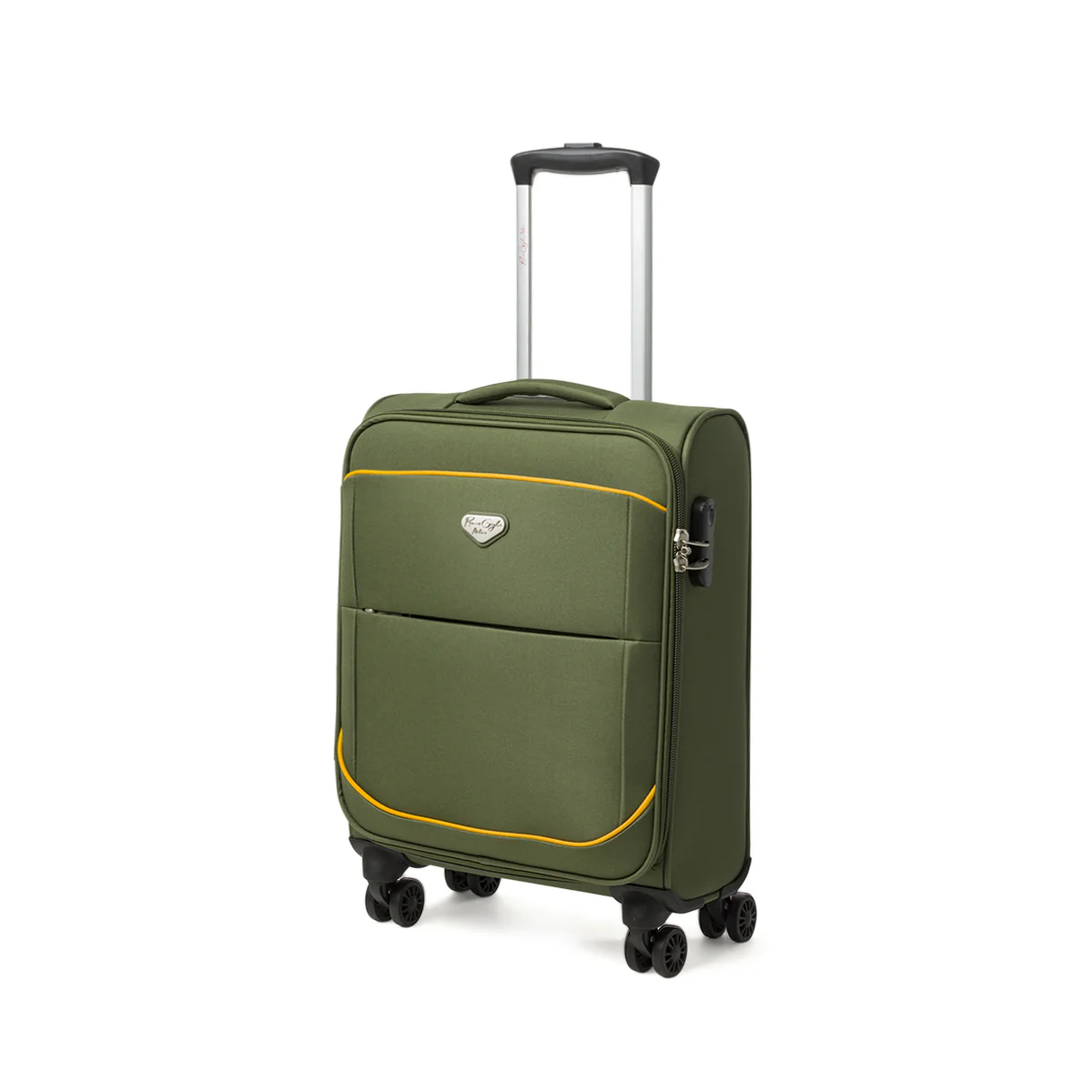 Bagaglio a mano verde militare in tessuto Romeo Gigli Milano