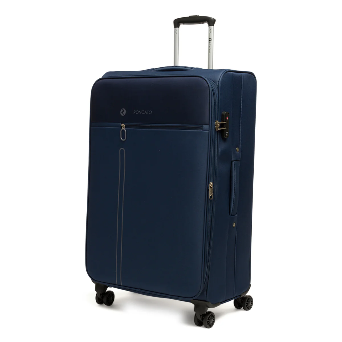 Bagaglio grande blu navy in tessuto Ciak Roncato