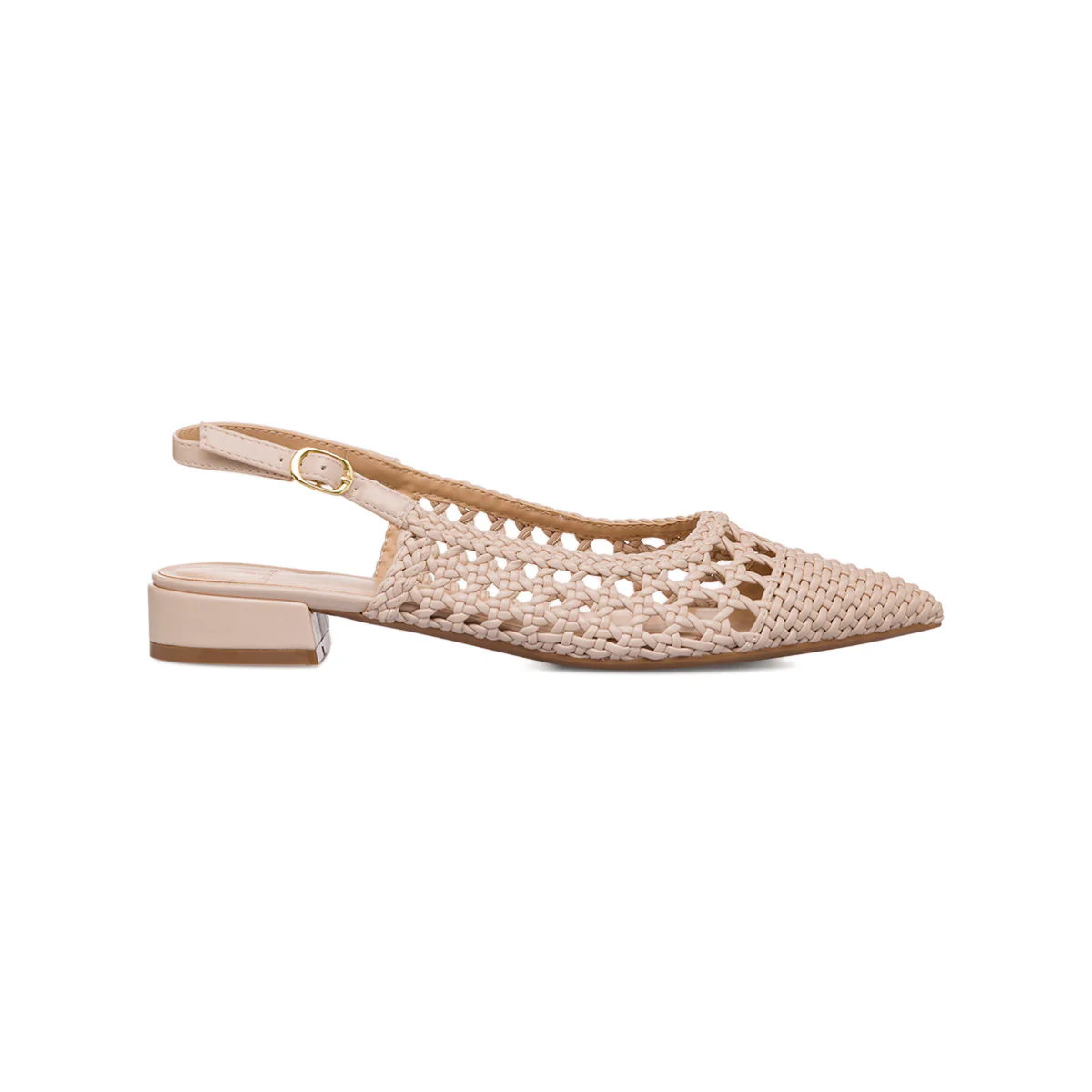Ballerine beige da Donna effetto intrecciato Swish Jeans - Image 4