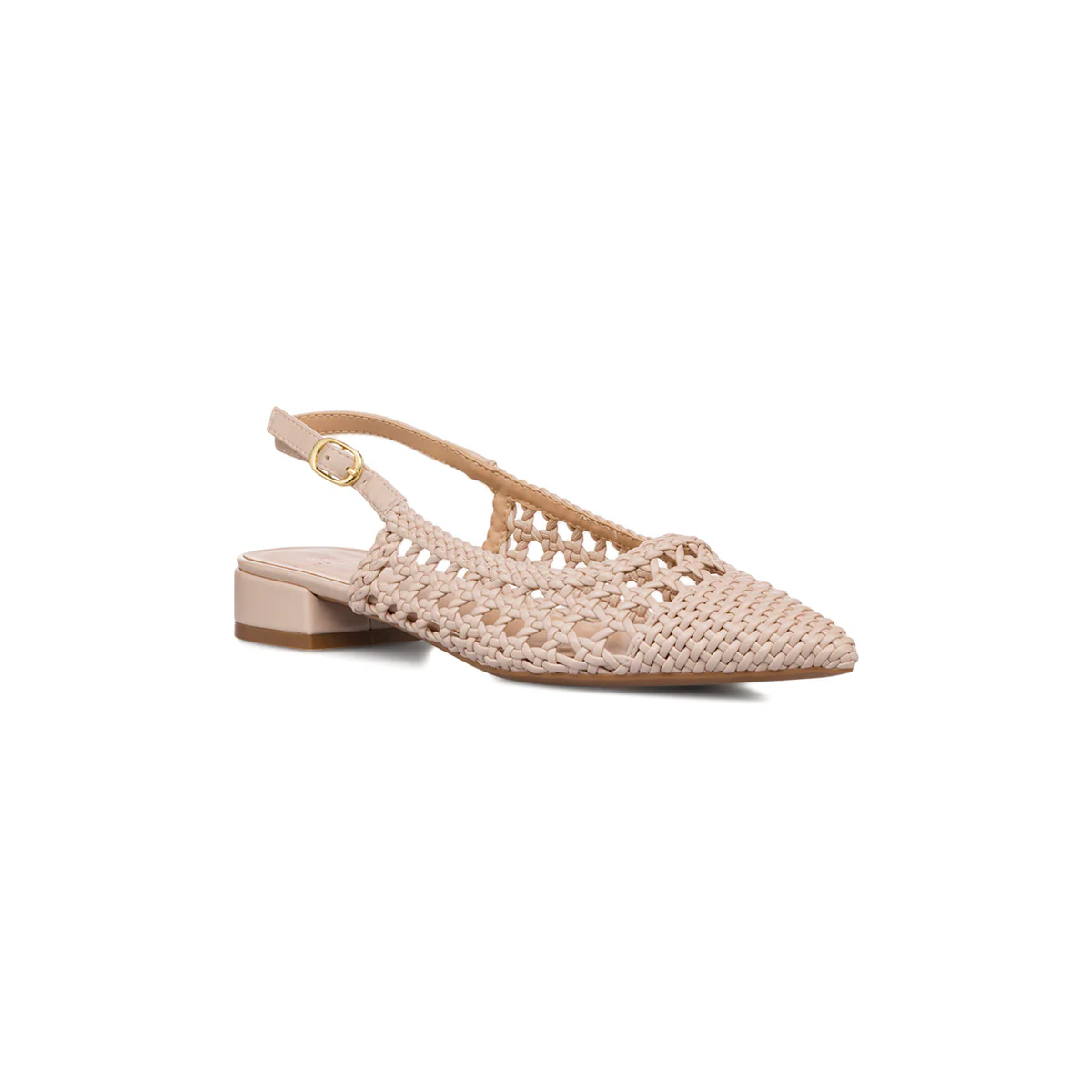 Ballerine beige da Donna effetto intrecciato Swish Jeans - Image 5