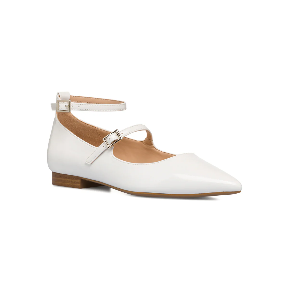 Ballerine bianche da donna con cinturino alla caviglia Swish Jeans - Image 2