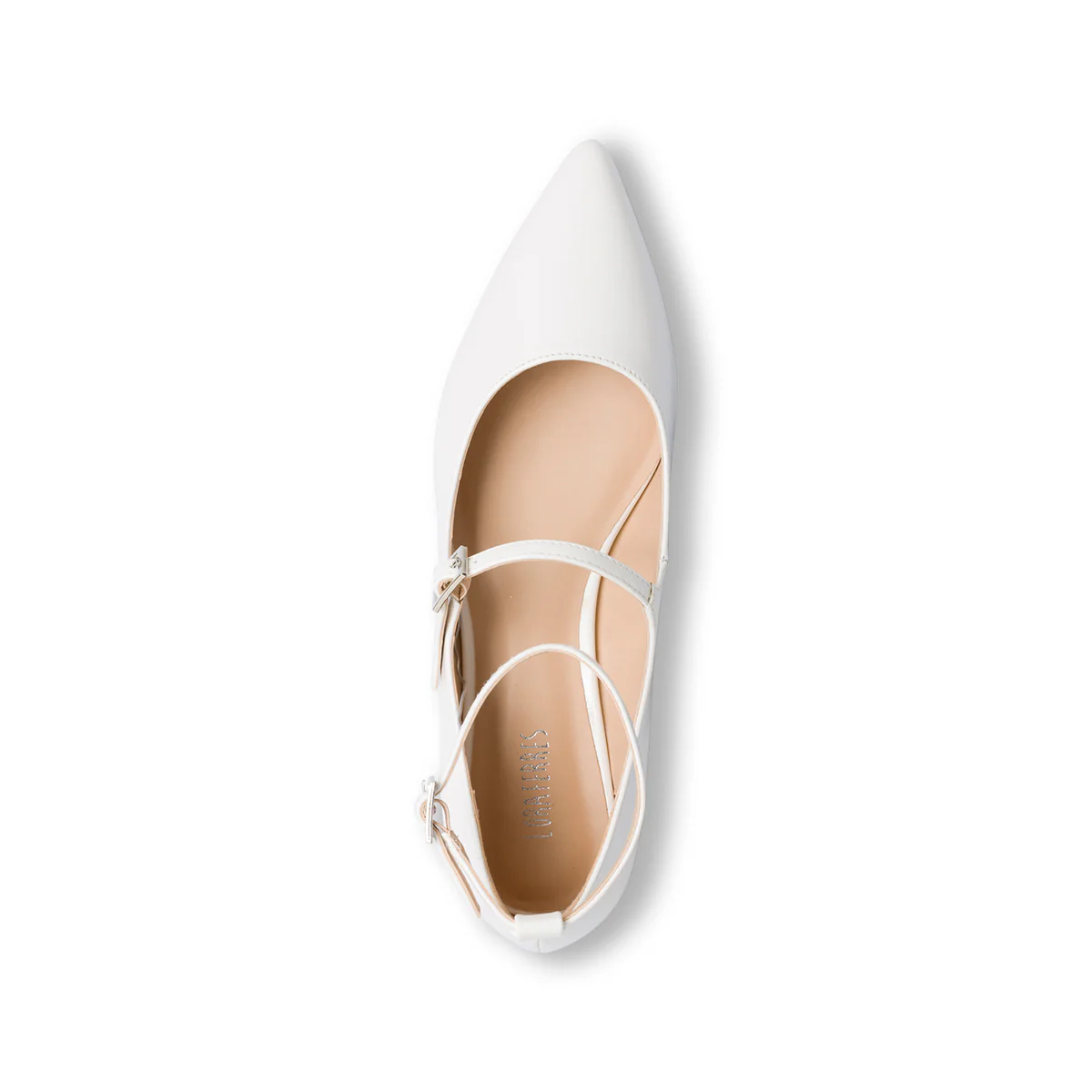 Ballerine bianche da donna con cinturino alla caviglia Swish Jeans - Image 4