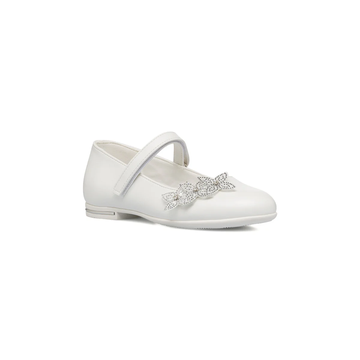 Ballerine bianche da ragazza con strass 10 Baci - Image 2